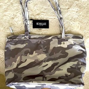 MZ Wallace MWT Soho Tote M (Light Gray Camo)